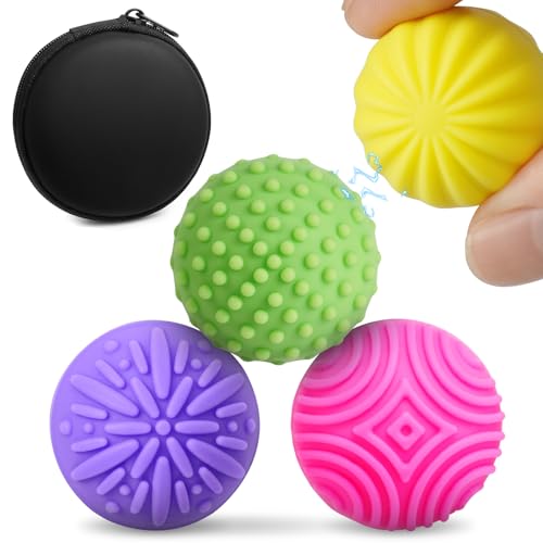 HOTUT Magnetic Acupressure Balls,4PCS Massage Kugeln,Stress Relief Massage Ball,Magnetische Massageball,Anti Stress Ball für Stress Relief oder Massage von HOTUT