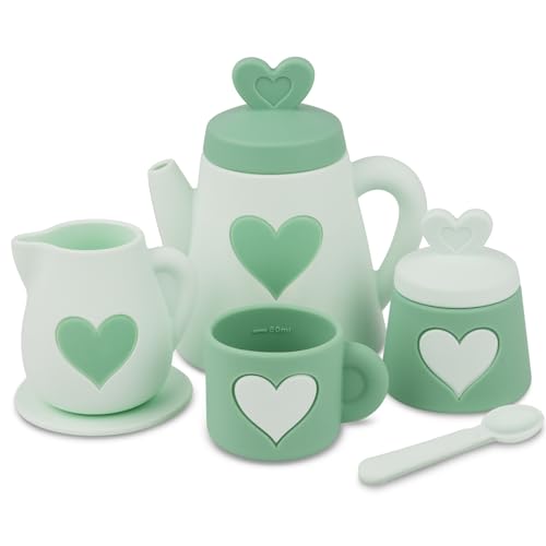 HOTUT Teeservice Kinder Set, 6 Stück Silikon Teeservice,Kinderküche Zubehör,Rollenspiele Geschenk für Kinder ab 3 Jahren HOTUT Teeservice Kinder Set, 6 Stück Silikon Teeservice,Kinderküche Zubehör,Rollenspiele Geschenk für Kinder ab 3 Jahren von HOTUT