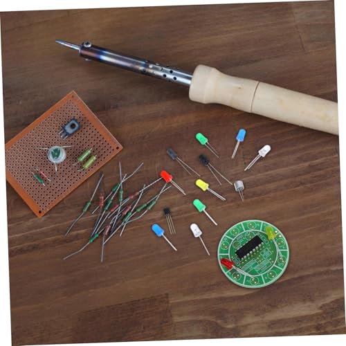 HOUDERCO 1 Satz DIY Sound Sensitives Rotating Licht Kit mit Farbwechsel LED für Wissenschaftliche Experimente Einfache Montage Lehrreiches Elektronikspielzeug von HOUDERCO