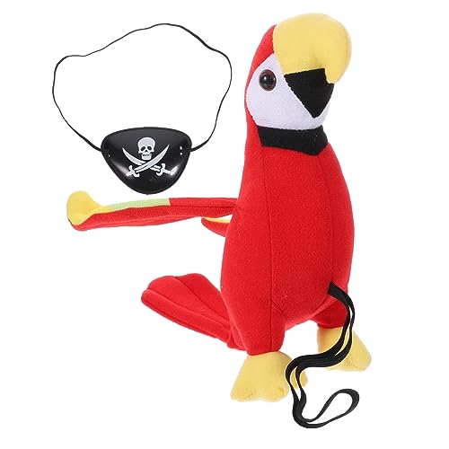 HOUDERCO 1 Set Ausgestopfter Papagei, Halloween-piratenkostüm, Zubehör, Vogelspielzeug, Piratenkostüm HOUDERCO 1 Set Ausgestopfter Papagei, Halloween-piratenkostüm, Zubehör, Vogelspielzeug, Piratenkostüm von HOUDERCO