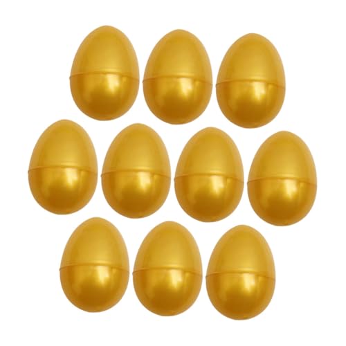 HOUDERCO 10 Stück Befüllbare Ostereier aus Kunststoff Große Goldene Eier für Ostereiersuche Kreative Spielzeuge Motorischen Fähigkeiten für Dekorationen HOUDERCO 10 Stück Befüllbare Ostereier aus Kunststoff Große Goldene Eier für Ostereiersuche Kreative Spielzeuge Motorischen Fähigkeiten für Dekorationen von HOUDERCO