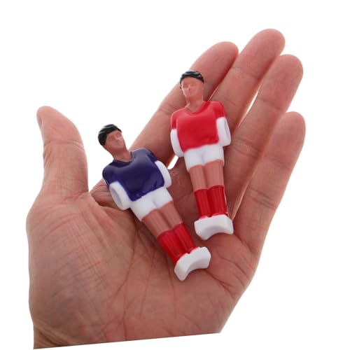 HOUDERCO 10 Stück Teiliges Foosball Spieler Set aus Langlebigem Detaillierte Mini tischfußball Figuren Detailgetreue Fußballer Puppen für Tischkicker für Familienspiele und Ersatzteile von HOUDERCO