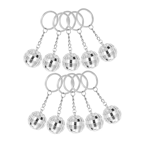 HOUDERCO 10Stücke Spiegel Disco Kugel Schlüsselanhänger Weihnachtsbaum Anhänger Modisches Accessoire für Taschen und Rucksäcke Perfektes für Partys und Geburtstage HOUDERCO 10Stücke Spiegel Disco Kugel Schlüsselanhänger Weihnachtsbaum Anhänger Modisches Accessoire für Taschen und Rucksäcke Perfektes für Partys und Geburtstage von HOUDERCO