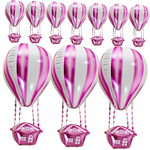 HOUDERCO 10Stücke Teiliges Heißluftballon Folienballons Dekorative Aluminium Luftballons für Kindergeburtstagsfeiern Babypartys und Festliche Anlässe Langlebig und Elegant HOUDERCO 10Stücke Teiliges Heißluftballon Folienballons Dekorative Aluminium Luftballons für Kindergeburtstagsfeiern Babypartys und Festliche Anlässe Langlebig und Elegant von HOUDERCO