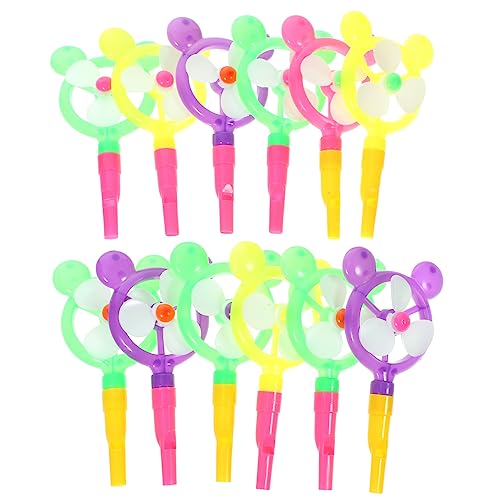 HOUDERCO 12Stücke Cartoon Whistle Windmill Toy Fun Party Favors for Birthday Goodie Bags Creative Musical Sound Makers HOUDERCO 12Stücke Cartoon Whistle Windmill Toy Fun Party Favors for Birthday Goodie Bags Creative Musical Sound Makers von HOUDERCO