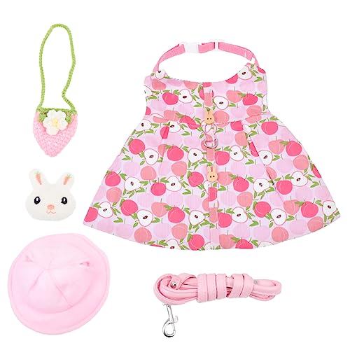 HOUDERCO 1Satz Bunny Outfit mit Leine und Hut Farbige Druckkleidung für Kleine Haustiere für Ausflüge und Fotoshootings zu Bedienen und Sicher HOUDERCO 1Satz Bunny Outfit mit Leine und Hut Farbige Druckkleidung für Kleine Haustiere für Ausflüge und Fotoshootings zu Bedienen und Sicher von HOUDERCO