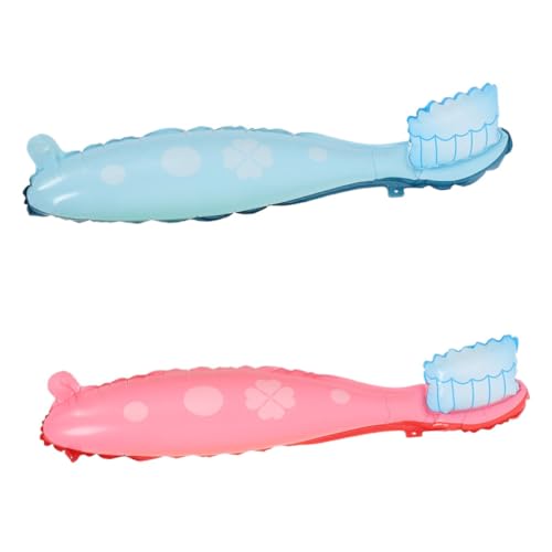 HOUDERCO 2stücke Große Zahnbürsten-luftballons Für Junge Mädchen Lustige Und Lehrreiche Deko Für Partys Lernspielzeug Für Kleinkinder Aus Weichem Und Sicherem Material Für Feiern von HOUDERCO