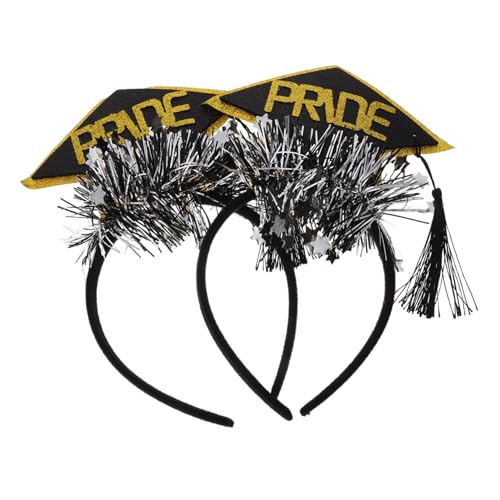 HOUDERCO 2 Stücke Graduation Party Stirnband Arzt Hut Haarband Grad Kappe Decor Stilvolle Haar Zubehör HOUDERCO 2 Stücke Graduation Party Stirnband Arzt Hut Haarband Grad Kappe Decor Stilvolle Haar Zubehör von HOUDERCO