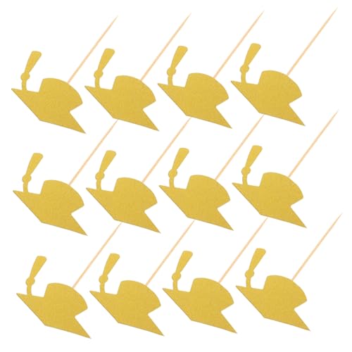 HOUDERCO 24 Stück Graduation Cap Cupcake Topper Goldene Bachelor Hut Tortendeko für Abschlussfeier und Schulveranstaltungen Dekoration für Feierlichen HOUDERCO 24 Stück Graduation Cap Cupcake Topper Goldene Bachelor Hut Tortendeko für Abschlussfeier und Schulveranstaltungen Dekoration für Feierlichen von HOUDERCO