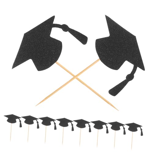 HOUDERCO 24 Stück Graduierungs Kuchenaufsätze für Abschlussfeiern Kreative Tortendekorationen mit Abschlussmütze für Schulfeiern und Feiern zur Graduierung HOUDERCO 24 Stück Graduierungs Kuchenaufsätze für Abschlussfeiern Kreative Tortendekorationen mit Abschlussmütze für Schulfeiern und Feiern zur Graduierung von HOUDERCO