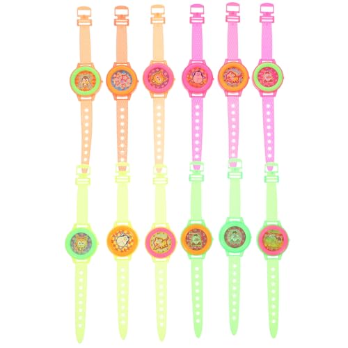 HOUDERCO 25 Stück Cartoon-Muster-änderungsuhr, Kinderuhr, Spielzeug, Armband, Armreif, Uhrenspielzeug. von HOUDERCO