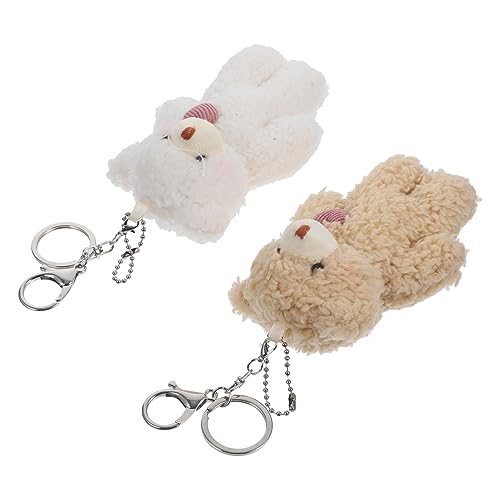HOUDERCO 2Stücke Kawaii Plüschbär Schlüsselanhänger Süße Stofftier für Taschen und Rucksäcke Einzigartiger Anhänger für Laune für Freunde HOUDERCO 2Stücke Kawaii Plüschbär Schlüsselanhänger Süße Stofftier für Taschen und Rucksäcke Einzigartiger Anhänger für Laune für Freunde von HOUDERCO