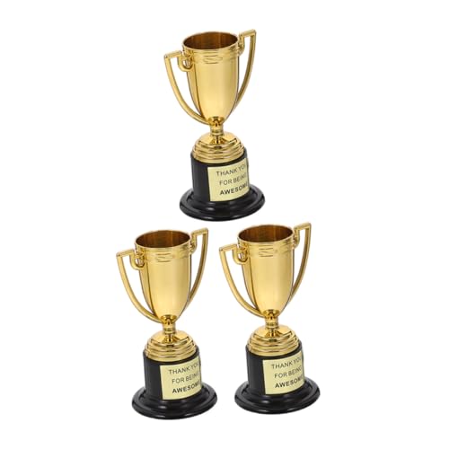 HOUDERCO 3 Stück kleine Trophäe partygeschenke Goldtrophäen für Daumen Trophäe für einen Kindersportwettbewerb Mini-Trophäen Mini- Plastik Golden Wiederverwendbar HOUDERCO 3 Stück kleine Trophäe partygeschenke Goldtrophäen für Daumen Trophäe für einen Kindersportwettbewerb Mini-Trophäen Mini- Plastik Golden Wiederverwendbar von HOUDERCO