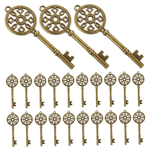 HOUDERCO 30 Stück Vintage Schlüssel Anhänger Teiliges Antike Charms für DIY Schmuckherstellung Retro Schlüssel für und Accessoires für und Bastelprojekte von HOUDERCO