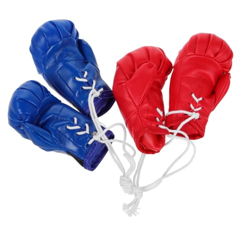 HOUDERCO 4 Stück Miniaturisierte Boxhandschuhe Realistische Hängedekoration für Auto Rote und Blaue Mini Boxhandschuhe Weihnachtsornament und Party HOUDERCO 4 Stück Miniaturisierte Boxhandschuhe Realistische Hängedekoration für Auto Rote und Blaue Mini Boxhandschuhe Weihnachtsornament und Party von HOUDERCO