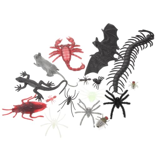 HOUDERCO 40Stücke Insektenfiguren Simulierte Insekten Modelle Für Halloween Dekoration Mikrolandschafts Dekoration Und Lernspielzeug Zuhause Und Büro von HOUDERCO