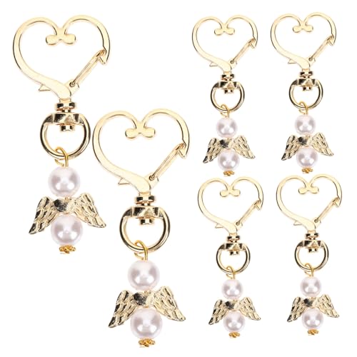 HOUDERCO 6 Stück Teiliges Schlüsselanhänger Flügel aus Hochwertiger Legierung Kreativer Charme für Shower Kompakt Leicht und Modisch als oder Partydeko von HOUDERCO