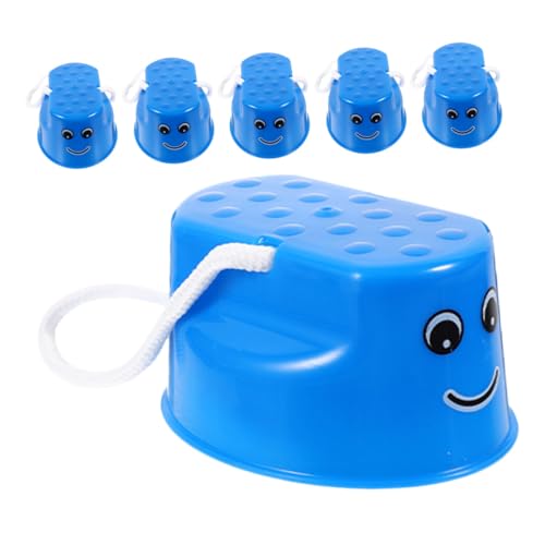 HOUDERCO 6 Stück Teiliges Stelzen aus Robustem Kunststoff Interaktives Balance Kindergarten Fördert Gleichgewicht Konzentration und Motorische Fähigkeiten für Outdoor Spiel und Lernspaß von HOUDERCO