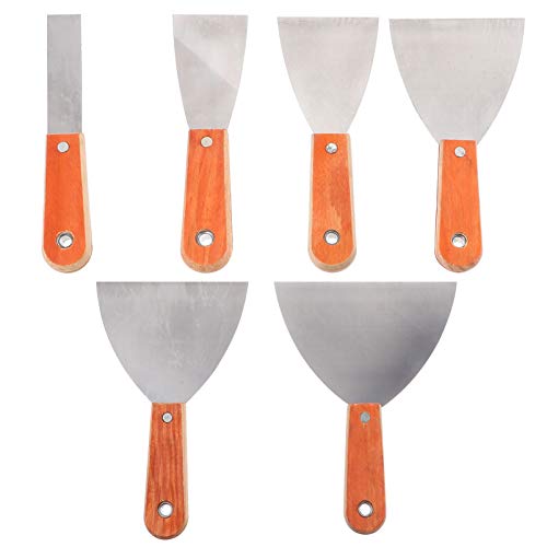 HOUDERCO 6Stücke Robustes Teiliges Kittschneider Hochwertigem Stahl Vielseitige Schaber für Heim und Autoreparaturen Leicht Langlebig und Platzsparend Aufbewahrbar von HOUDERCO