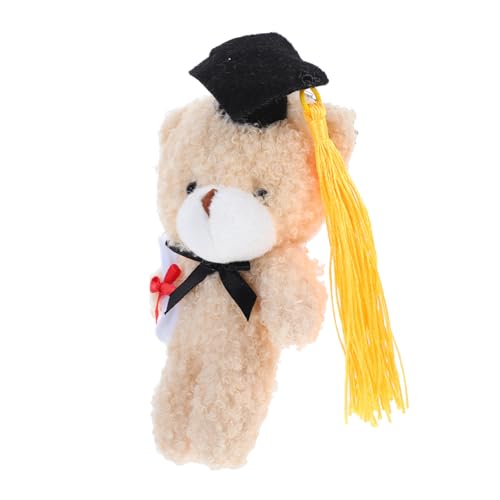 HOUDERCO Abschlussbär Plüsch mit Doktorhut Mini Kuscheltier für Diy Abschlussgeschenke für Abschlussfeiern Hochwertige Erinnerungsstücke für Graduierte HOUDERCO Abschlussbär Plüsch mit Doktorhut Mini Kuscheltier für Diy Abschlussgeschenke für Abschlussfeiern Hochwertige Erinnerungsstücke für Graduierte von HOUDERCO