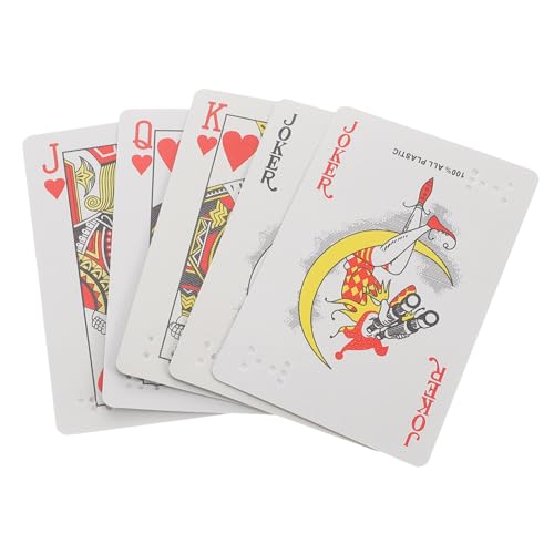 HOUDERCO Braille Spielkarten für Sehbehinderte Großdruck und Braille für Spielkarten zur Lernens für Gesellige Spiele für Erwachsene HOUDERCO Braille Spielkarten für Sehbehinderte Großdruck und Braille für Spielkarten zur Lernens für Gesellige Spiele für Erwachsene von HOUDERCO