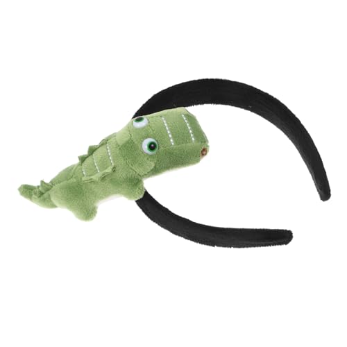 HOUDERCO Niedliches Realistisches Krokodil-puppen-stirnband Für Party, Vielseitiger Cosplay-kopfschmuck, Auffälliges Festival-stirnband-haar-accessoire HOUDERCO Niedliches Realistisches Krokodil-puppen-stirnband Für Party, Vielseitiger Cosplay-kopfschmuck, Auffälliges Festival-stirnband-haar-accessoire von HOUDERCO