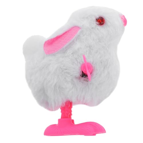 HOUDERCO hüpfendes Hasenuhrwerk weißes Eierkorb Badewannensieb Simulations-Hühnerspielzeug für hase Hasenmädchen Figur Dschungeltierfiguren Plastik HOUDERCO hüpfendes Hasenuhrwerk weißes Eierkorb Badewannensieb Simulations-Hühnerspielzeug für hase Hasenmädchen Figur Dschungeltierfiguren Plastik von HOUDERCO