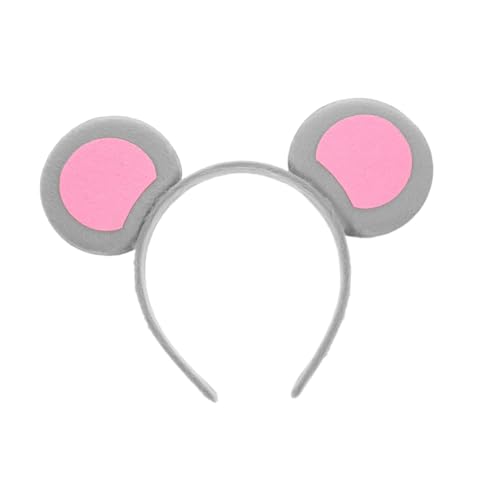 HOUDERCO tierisches Stirnband Ratten-Stirnband Mausohren-Stirnbänder Tierohren Stirnband Erwachsener tier ohren haarreif Stirnbänder für Partys Süßes Mäuseohren-Stirnband Stoff Grey HOUDERCO tierisches Stirnband Ratten-Stirnband Mausohren-Stirnbänder Tierohren Stirnband Erwachsener tier ohren haarreif Stirnbänder für Partys Süßes Mäuseohren-Stirnband Stoff Grey von HOUDERCO