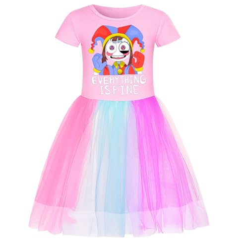 Pomni Kleid Prinzessin Party Dress Up für Damen Pomni Verkleidung Geschenke für Cosplay Party Supplies, a, 110 von HOUJW