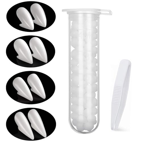HOUSN 4 Paar Vampirzähne Vampir,Halloween Vampir Fangs Kit, 4 Größen Custom Fangs Vampire,Zähne Gefälschte Zahnersatz mit Rohr Zähne Pellets Klebstoff für Cosplay Party Requisiten - 13/15/17/19mm HOUSN 4 Paar Vampirzähne Vampir,Halloween Vampir Fangs Kit, 4 Größen Custom Fangs Vampire,Zähne Gefälschte Zahnersatz mit Rohr Zähne Pellets Klebstoff für Cosplay Party Requisiten - 13/15/17/19mm von HOUSN