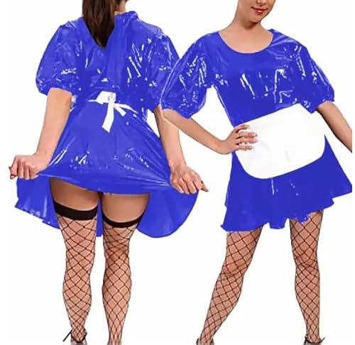 HOUXINQWWP Damenkleid für Halloween, Cosplay, mit Schürze, Größe S-7XL, Blau, Größe M HOUXINQWWP Damenkleid für Halloween, Cosplay, mit Schürze, Größe S-7XL, Blau, Größe M von HOUXINQWWP