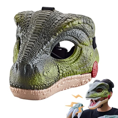 HOVCEH Dino Maske, Dinosaurier Maske Erwachsene, DinoMaske mit Beweglichem Kiefer und Geräusch, Halloween Deko DinoMaske, Realistische DinoMask für Kinder Erwachsene Dino Kostüm Halloween Geschenk HOVCEH Dino Maske, Dinosaurier Maske Erwachsene, DinoMaske mit Beweglichem Kiefer und Geräusch, Halloween Deko DinoMaske, Realistische DinoMask für Kinder Erwachsene Dino Kostüm Halloween Geschenk von HOVCEH