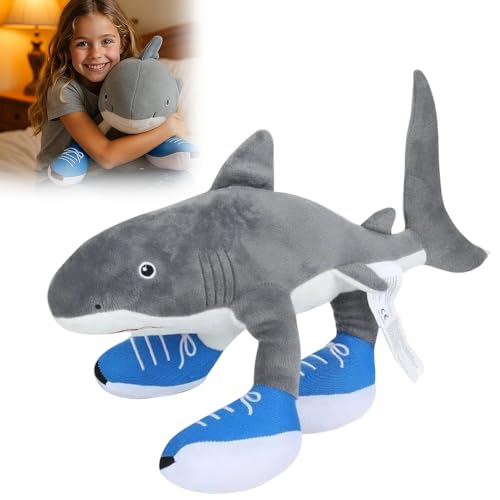 HOVCEH Hai Kuscheltier Mit Sneakers, Lustiges Hai Plüschtier, Weicher Shark Plush Kuscheltier FüR Fans, Hai Spielzeug für Kinder & Erwachsene HOVCEH Hai Kuscheltier Mit Sneakers, Lustiges Hai Plüschtier, Weicher Shark Plush Kuscheltier FüR Fans, Hai Spielzeug für Kinder & Erwachsene von HOVCEH