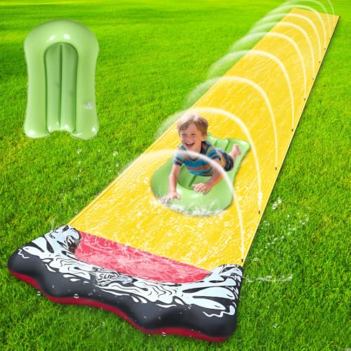 HOVCEH Wasserrutsche Kinder DraußEn, 480 * 70cm Wasserrutsche Aufblasbare mit Bodyboards, Wasser Rutsche, WasserrutscheGarten für Kinder, Wasser Rutsche, Single Water Slide für Garten und Outdoor HOVCEH Wasserrutsche Kinder DraußEn, 480 * 70cm Wasserrutsche Aufblasbare mit Bodyboards, Wasser Rutsche, WasserrutscheGarten für Kinder, Wasser Rutsche, Single Water Slide für Garten und Outdoor von HOVCEH
