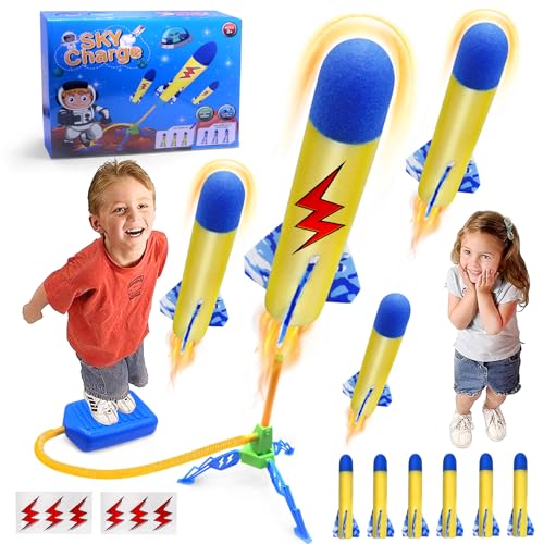 HOVIBU Raketen Spielzeug für Kinder Mit 6 Schaumraketen, Outdoor Spielzeug ab 3 4 5 6 7 8 9 Jahre Junge, Rakete Spielzeug für Draußen, Geschenk für Kinder ab 3-12 Jahre HOVIBU Raketen Spielzeug für Kinder Mit 6 Schaumraketen, Outdoor Spielzeug ab 3 4 5 6 7 8 9 Jahre Junge, Rakete Spielzeug für Draußen, Geschenk für Kinder ab 3-12 Jahre von HOVIBU