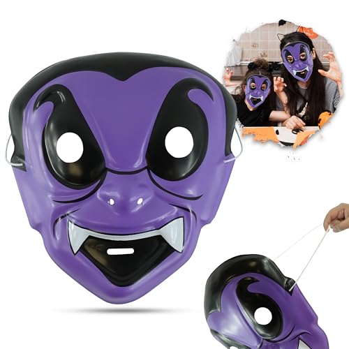 HOVUK Elegante Dracula-Maske, Halloween-Kostüm-Partyzubehör, Vampirhandwerk, Einheitsgröße, Kunststoff-Gesichtsmaske für Kinder, Halloween-Party HOVUK Elegante Dracula-Maske, Halloween-Kostüm-Partyzubehör, Vampirhandwerk, Einheitsgröße, Kunststoff-Gesichtsmaske für Kinder, Halloween-Party von HOVUK