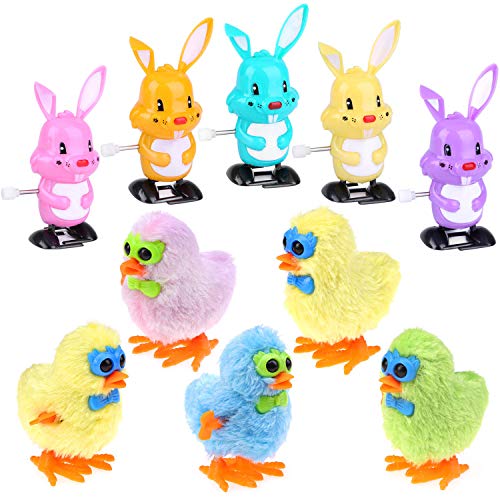 HOWAF Ostergeschenke Kinder, 10 Stück Aufziehspielzeug Hasen Osterküken Aufziehbare Hasen für Osterdeko, Ostern Geschenke Kinder, Kleine Ostergeschenke Kinder, Osterkörbchen, Osternester zum Befüllen HOWAF Ostergeschenke Kinder, 10 Stück Aufziehspielzeug Hasen Osterküken Aufziehbare Hasen für Osterdeko, Ostern Geschenke Kinder, Kleine Ostergeschenke Kinder, Osterkörbchen, Osternester zum Befüllen von HOWAF