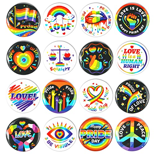 HOWAF 16 Regenbogen Flagge Button Pride Pin LGBT Pride Flag Pins Anstecker Regenbogenfahne Rainbow Flag Button LGBT Rainbow Gay Pride Pins Pride Flagge Buttons für Kleidung Revers Tasche Dekoration HOWAF 16 Regenbogen Flagge Button Pride Pin LGBT Pride Flag Pins Anstecker Regenbogenfahne Rainbow Flag Button LGBT Rainbow Gay Pride Pins Pride Flagge Buttons für Kleidung Revers Tasche Dekoration von HOWAF