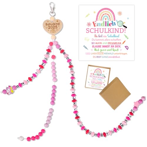 HOWAF Einschulung Geschenk Mädchen, Rechenkette Einhorn Rechenkette Schulkind 2025 mit Grußkarte Geschenkbox für Rechenhilfe Grundschule, Schultüte Füllung Schulanfang Geschenk Glücksbringer HOWAF Einschulung Geschenk Mädchen, Rechenkette Einhorn Rechenkette Schulkind 2025 mit Grußkarte Geschenkbox für Rechenhilfe Grundschule, Schultüte Füllung Schulanfang Geschenk Glücksbringer von HOWAF