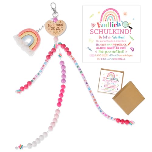HOWAF Einschulung Geschenk Mädchen, Rechenkette Regenbogen Rechenkette Schulkind 2025 mit Grußkarte Geschenkbox für Rechenhilfe Grundschule, Schultüte Füllung Schulanfang Geschenk Glücksbringer HOWAF Einschulung Geschenk Mädchen, Rechenkette Regenbogen Rechenkette Schulkind 2025 mit Grußkarte Geschenkbox für Rechenhilfe Grundschule, Schultüte Füllung Schulanfang Geschenk Glücksbringer von HOWAF