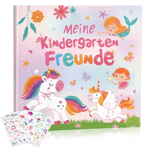 HOWAF Freundebuch Kindergarten Mädchen Meine Ersten Freunde Freundebuch Einhorn Meine Kindergartenfreunde Buch Freundschaftsbuch Kindergarten Kindergartenfreundebuch für Kita Kindergartenkinder HOWAF Freundebuch Kindergarten Mädchen Meine Ersten Freunde Freundebuch Einhorn Meine Kindergartenfreunde Buch Freundschaftsbuch Kindergarten Kindergartenfreundebuch für Kita Kindergartenkinder von HOWAF