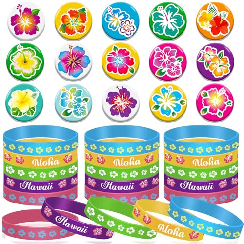HOWAF 31 Hawaii Armbänder Hawaii Silikonarmband Hibiskusblüten Buttons Anstecker Pin, Hawaiian Pins Anstecker Mitgebsel Gastgeschenk Kindergeburtstag Armbänder Hawaii deko Geschenke Beach Sommer Party HOWAF 31 Hawaii Armbänder Hawaii Silikonarmband Hibiskusblüten Buttons Anstecker Pin, Hawaiian Pins Anstecker Mitgebsel Gastgeschenk Kindergeburtstag Armbänder Hawaii deko Geschenke Beach Sommer Party von HOWAF