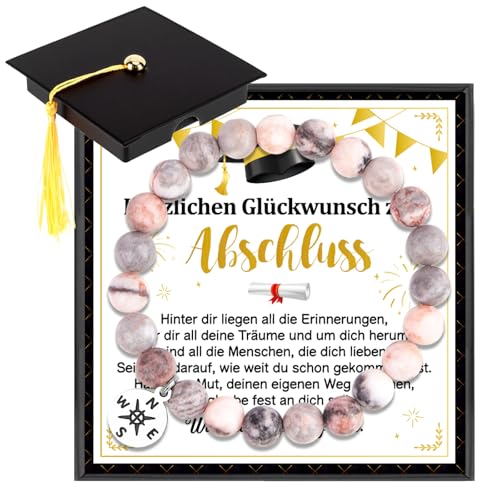 HOWAF Schulabschluss Geschenk Abitur 2025 Geschenke Mädchen, Armband mit Karte Abitur Bestandenen Prüfung für Abschlussfeier, ABI 2025 Geschenke, Tochter, Enkelin, Nichte, B HOWAF Schulabschluss Geschenk Abitur 2025 Geschenke Mädchen, Armband mit Karte Abitur Bestandenen Prüfung für Abschlussfeier, ABI 2025 Geschenke, Tochter, Enkelin, Nichte, B von HOWAF