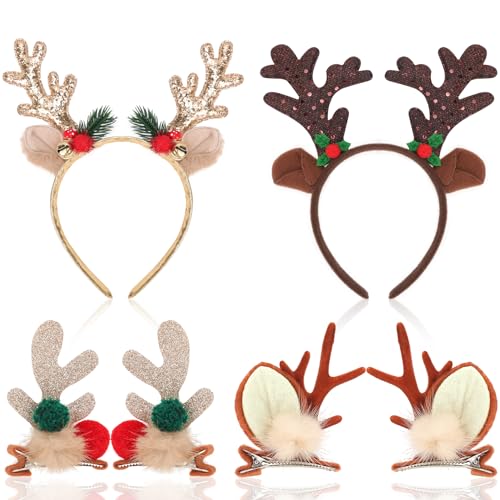 HOWAF Weihnachts Haarreif Rentier Haarreif Weihnachten Haarreif Rentier Geweih Haarreif Haarspangen Weihnachten Haarschmuck Weihnachten für Rentier Kostüm Weihnachtskostüm Karneval Favors Decorations HOWAF Weihnachts Haarreif Rentier Haarreif Weihnachten Haarreif Rentier Geweih Haarreif Haarspangen Weihnachten Haarschmuck Weihnachten für Rentier Kostüm Weihnachtskostüm Karneval Favors Decorations von HOWAF