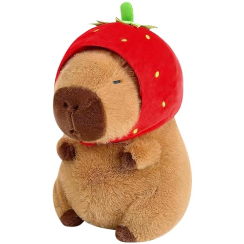 HOXSNII Capybara Plüschtier, 22cm Capybaras Kuscheltier, Niedlichen Capybara Plushie, Capybaras Plüsch Kissen Puppen B von HOXSNII