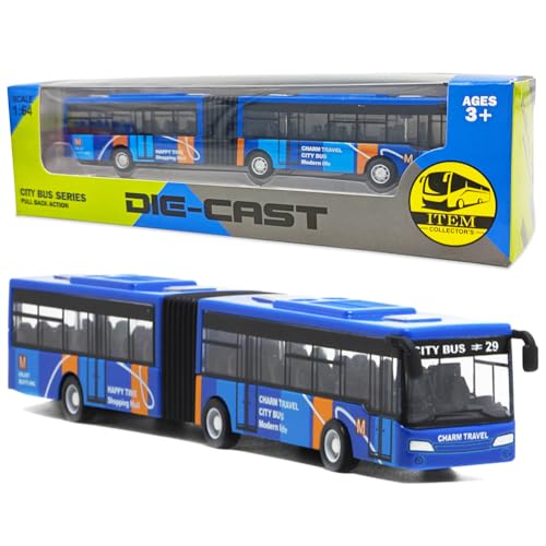 HOXSNII Bus Spielzeugautos, Car Spielzeug Pull Back Autos Spielzeugauto Set Kleine Fahrzeuge Mini Cars Spielzeug Kinderspielzeug Mini Auto Figuren Geschenk für Kinder (Blau) von HOXSNII