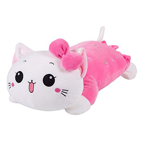 HOXSNII Katze Plüsch Kuscheltier, Plüschtier Puppe Plüschkissen Spielzeug Kissen Plüsch Tierspielzeug Stofftier Spielzeug Kuscheltier Schlafkissen Wurfkissen Geschenk für Kinder von HOXSNII