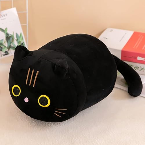 HOXSNII Katzen Plüsch Kuscheltier, 35CM Plüschtier Puppe mit 1 Kleinen Katzen Plüschkissen Spielzeug Kissen Tierspielzeug Stofftier Spielzeug Schlafkissen Wurfkissen Geschenk für Kinder von HOXSNII