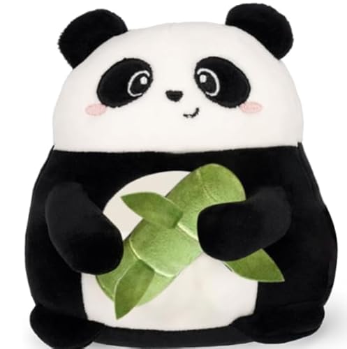 HOXSNII Panda Plüschkissen, 40CM Panda Plüsch Kuscheltier Plüschkissen Spielzeug Plüschtier Puppe lüsch Tierspielzeug Stofftier Spielzeug Bequeme Sofakissen Plush Toy Kopfkissen Geschenk für Kinder von HOXSNII