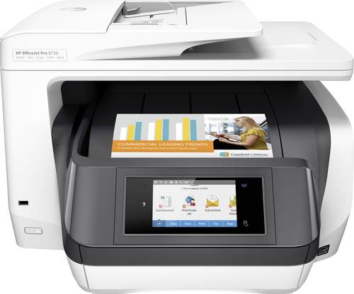 HP OfficeJet Pro 8730 All-in-One Farb Tintenstrahl Multifunktionsdrucker A4 Drucker, Scanner, Kopier von HP